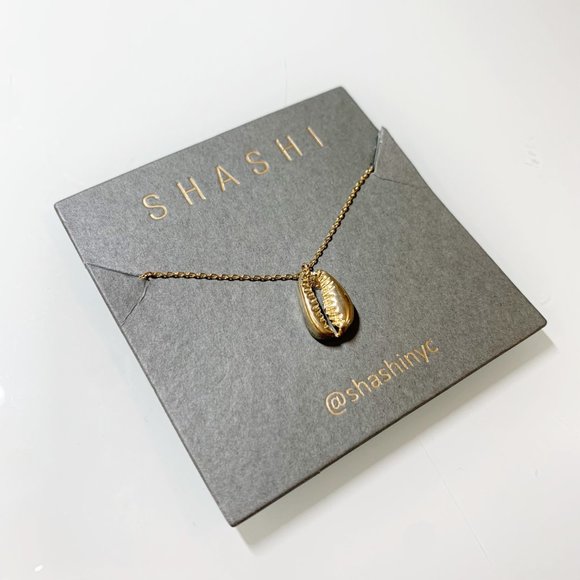 Revolve Shashi Cowrie 18k Vermeil Gold Necklace - Picture 2 of 3